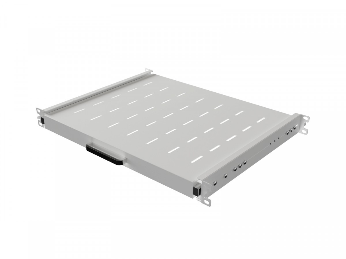 Półka do szaf rack 19'' 1U 350mm 482,6 x 376 mm Wysuwana Szara Lanberg