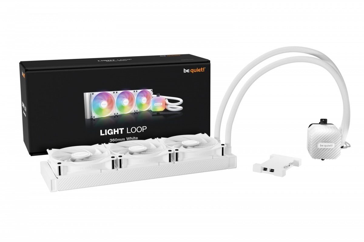 Chłodzenie wodne be quiet! Light Loop 360mm ARGB Białe - obrazek 3