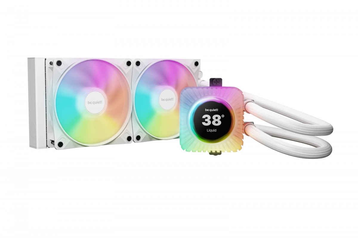 Chłodzenie wodne be quiet! Light Loop IO LCD 240mm ARGB Białe