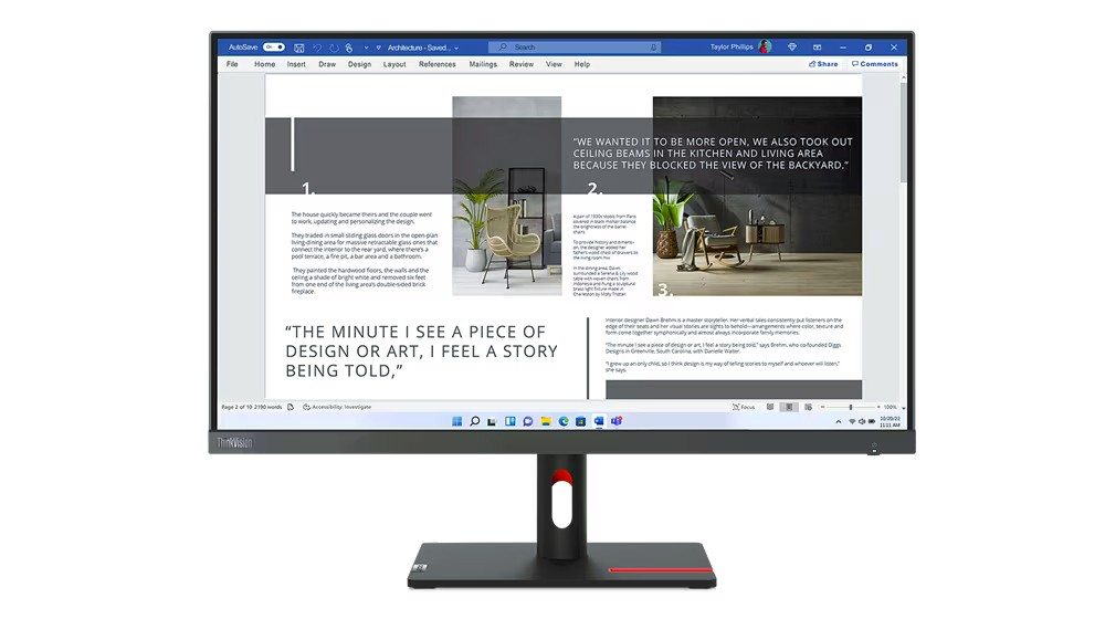 Monitor 27" Lenovo ThinkVision S27-30