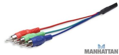 Kabel HDTV DVI męski na 3x RCA męski 1.8m Manhattan - obrazek 2