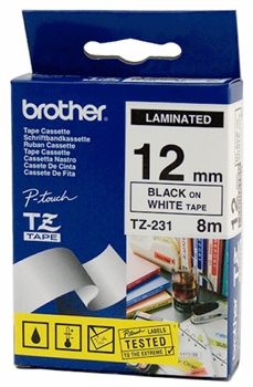 Taśma do drukarki etykiet Brother TZ-231 Laminowana 12mm - obrazek 3