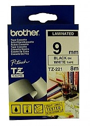 Taśma do drukarki etykiet Brother TZ221 Laminowana 9mm - obrazek 3