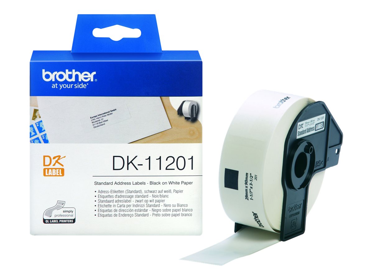 Taśma do drukarki etykiet Brother DK11201  Laminowana Adress label