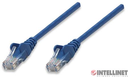 Kabel RJ45/RJ45 3 m Patchcord Kategoria 5e Niebieski