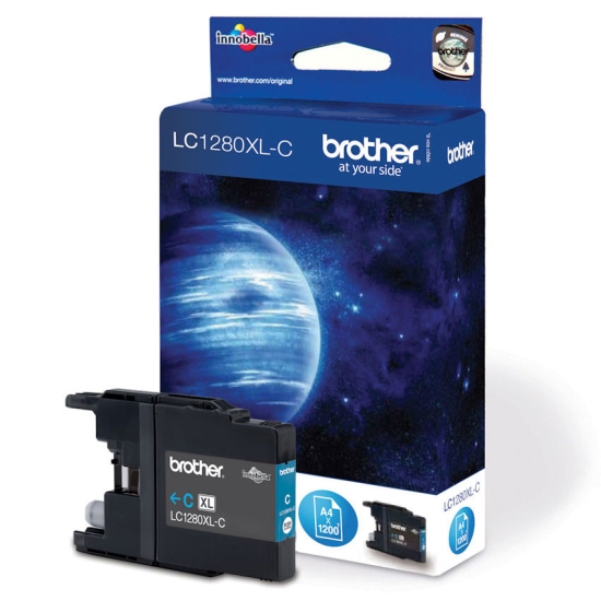 Tusz Brother LC1280XLC Cyan 1200 str.