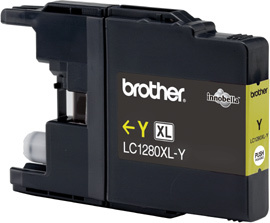 Tusz Brother LC1280XLY Yellow 1200 str. - obrazek 2
