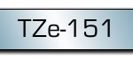 Taśma do drukarki etykiet Brother TZE151 24mm Czarny na Przeźroczystym