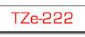Taśma do drukarki etykiet Brother TZe222 9mm Czerwony na Białym