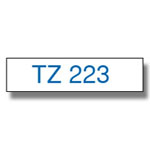 Taśma do drukarki etykiet Brother TZE223 9mm Niebieski na Białym