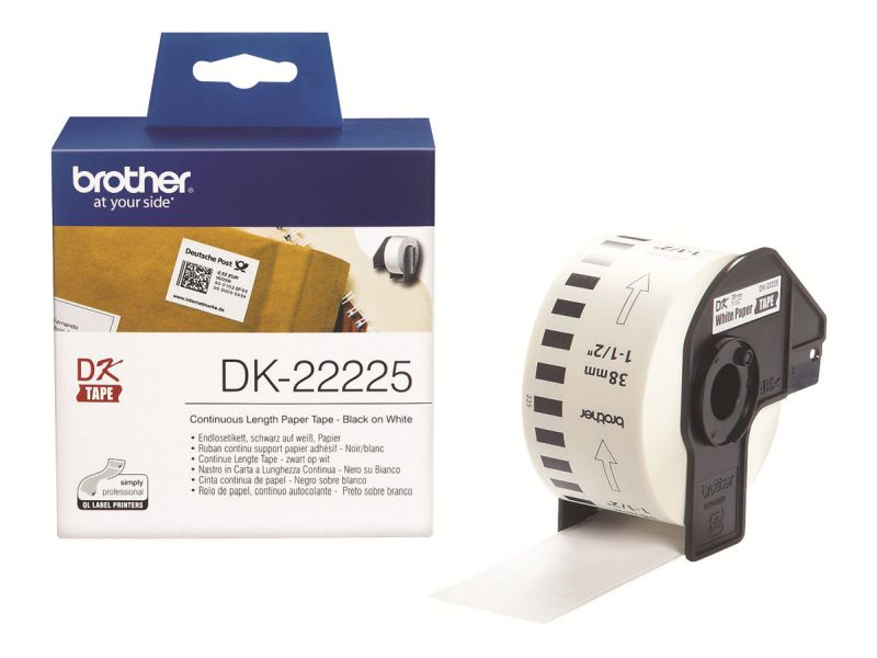 Taśma do drukarki etykiet Brother DK22225 Continuous Paper Tape 38mm x 30.48m