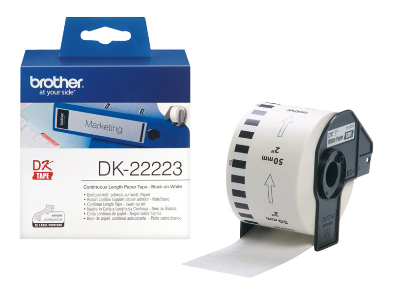 Taśma do drukarki etykiet Brother DK22223 Continuous Paper Tape 50mm x 30,48m