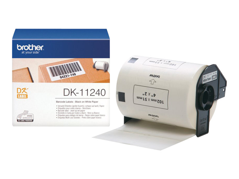 Taśma do drukarki etykiet Brother DK11240 Barcode Label 102mm x 51mm x 600