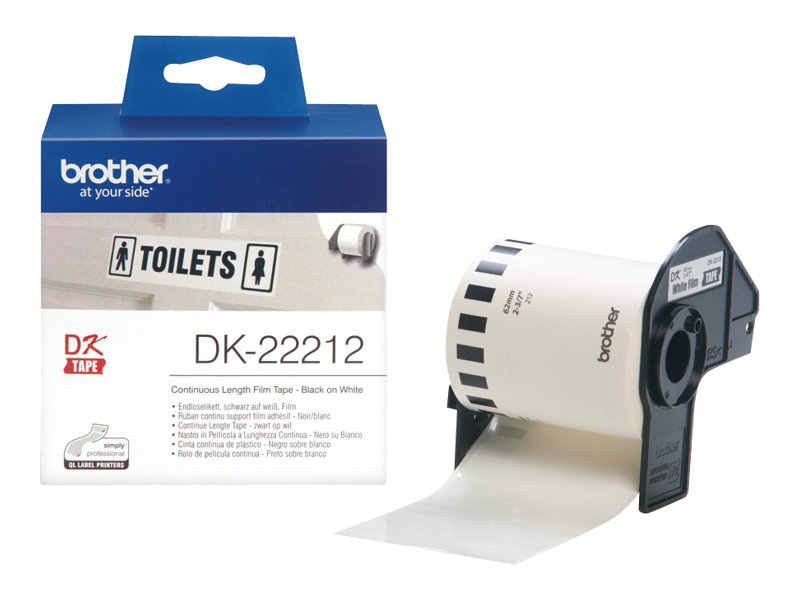Taśma do drukarki etykiet Brother DK22212 Film White Film tape 62mm