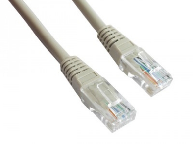 Kabel RJ45/RJ45 1 m Patchcord Kategoria 5e Szary