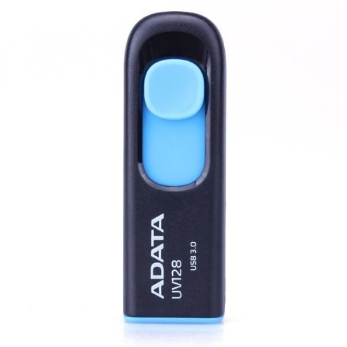 Flashdrive 64GB USB 3.0 Adata DashDrive UV128 Czarno-niebieski - obrazek 4