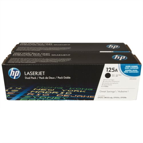 Tonery HP 125A CB540AD Black 2x2200 str