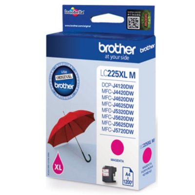 Tusz Brother LC225XLM Magenta 1500 str. - obrazek 2