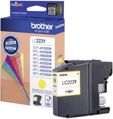 Tusz Brother LC223Y Yellow 550 str.