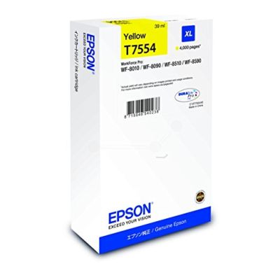 Tusz Epson T7554 Yellow XL 4000 str.