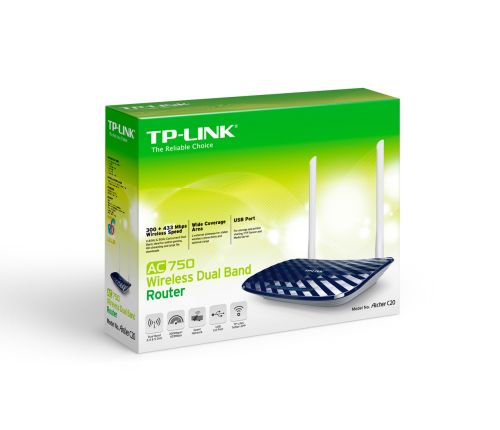 Router Dual-Band Wireless AC750 TP-Link Wi-Fi Archer C20 - obrazek 4