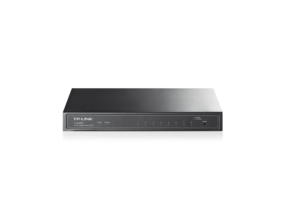 Switch TP-Link TL-SG2008 8x10/100/1000 MB/s JetStream 8-Port Gigabit Smart
