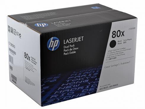 Tonery HP 80X CF280XD Black 2x6900 str.