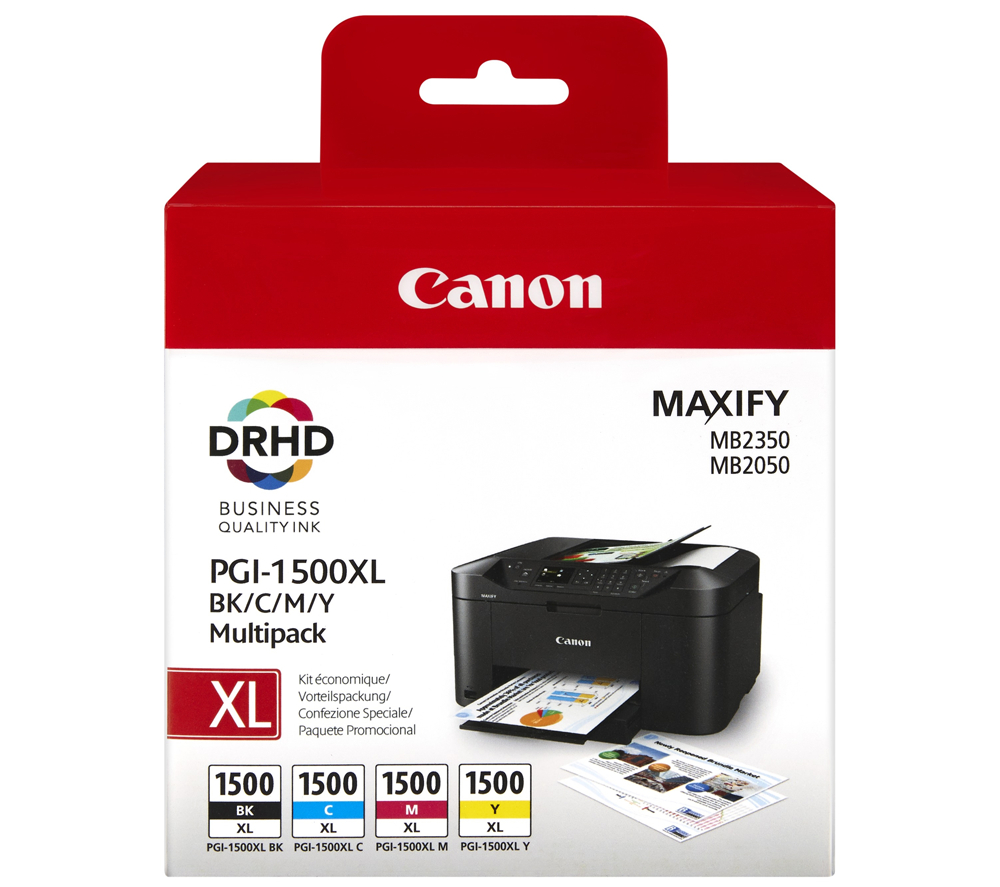 Tusze Canon PGI-1500XL Multipack Cyan, Magenta, Yellow, Black