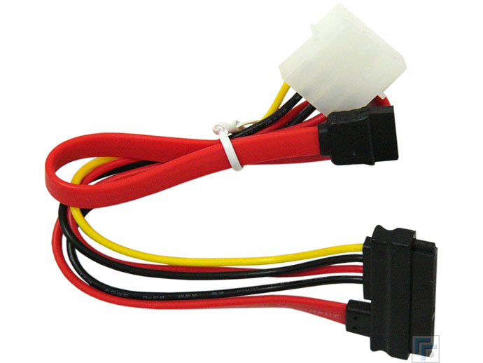 Kabel zasilający do dysków SATA + kabel danych COMBO 0.45 m Gembird