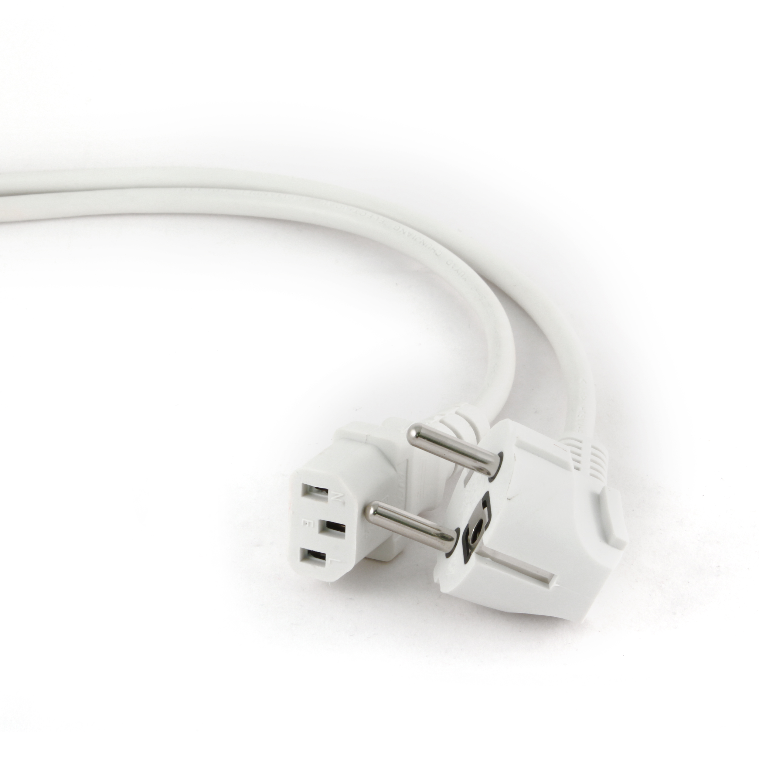 Kabel zasilający do komputera 1.8 m VDE Gembird Biały