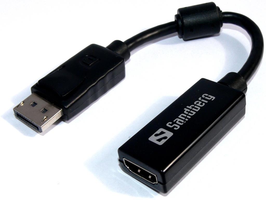 Adapter DisplayPort męski na HDMI żeński Sandberg