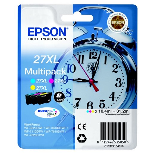 Tusze Epson 27XL T2715 Multipack C/M/Y