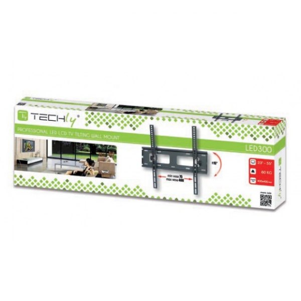 Uchwyt do mocowania LCD 23" - 55" - 60kg Ścienny Slim; uchylny Techly - obrazek 3
