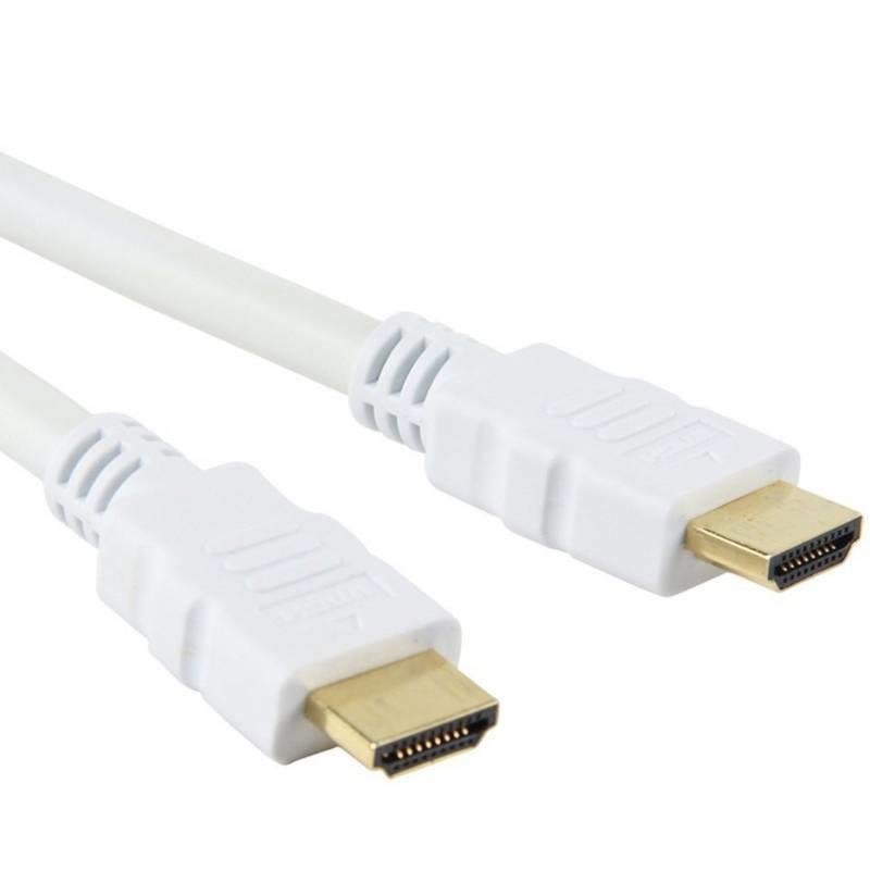 Kabel HDMI męski na HDMI męski v.1.4 5.0 m Techly Biały 4K 3D - obrazek 2