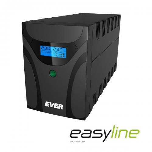 Zasilacz awaryjny UPS - Ever Easyline 1200 AVR USB