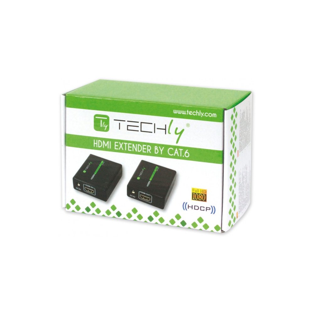 Extender HDMI po skrętce kat6/6a/7 do 60m Full HD 3D Techly - obrazek 3