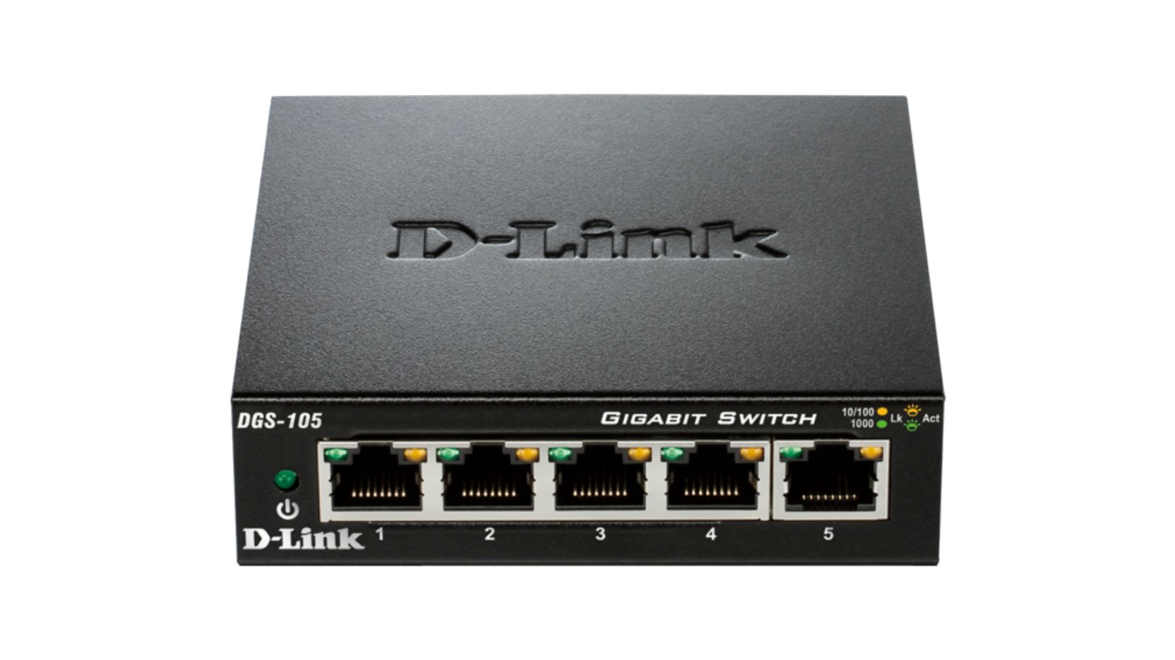 Switch D-Link DGS-105 5x10/100/1000 MB/s - Metalowa obudowa