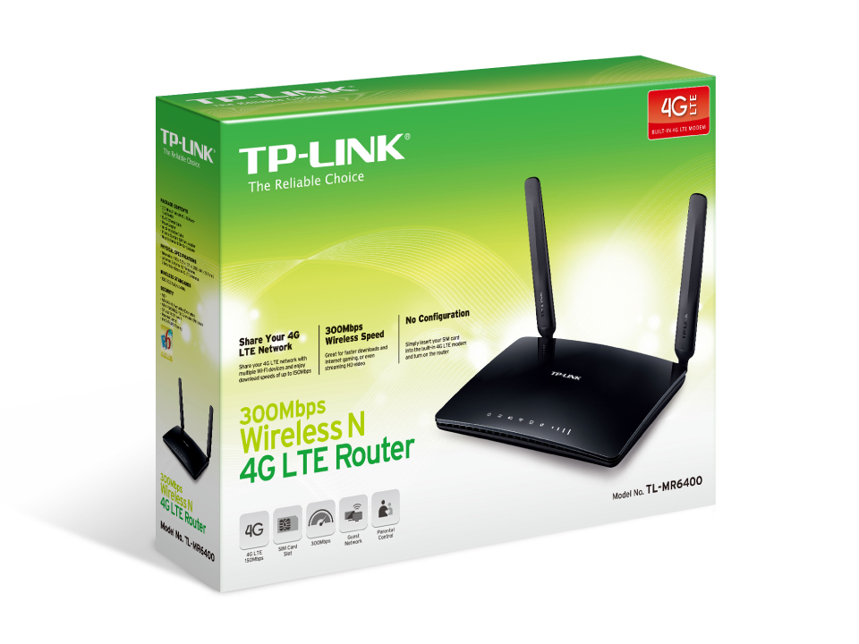 Router 4G LTE Wireless N300 TP-Link TL-MR6400 + Modem 4G LTE - obrazek 4