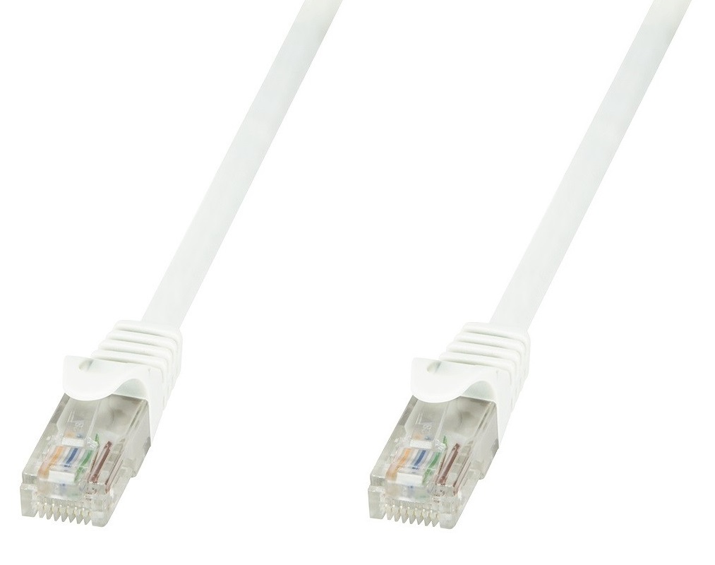 Kabel RJ45/RJ45 1 m Patchcord Kategoria 6 Biały LogiLink