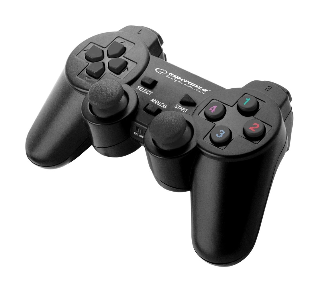 Gamepad Bezprzewodowy Esperanza Gladiator PS3/PC Czarny - obrazek 4