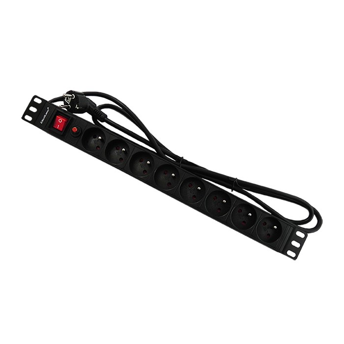 Listwa zasilająca Qoltec Rack 19" 1U 8 x SCHUKO 2.0 m