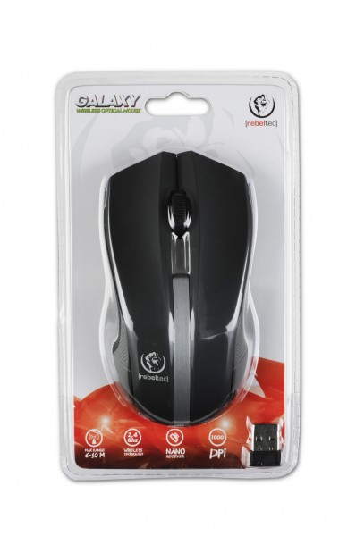 Mysz bezprzewodowa rebeltec Galaxy Black-Silver - obrazek 2