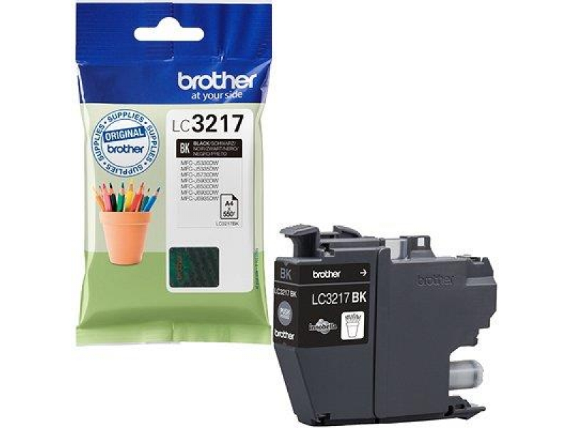 Tusz Brother LC3217BK Black 550 str.