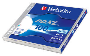 BD-R BluRay x4 100GB Verbatim Jewel Case *5 Printable - obrazek 3