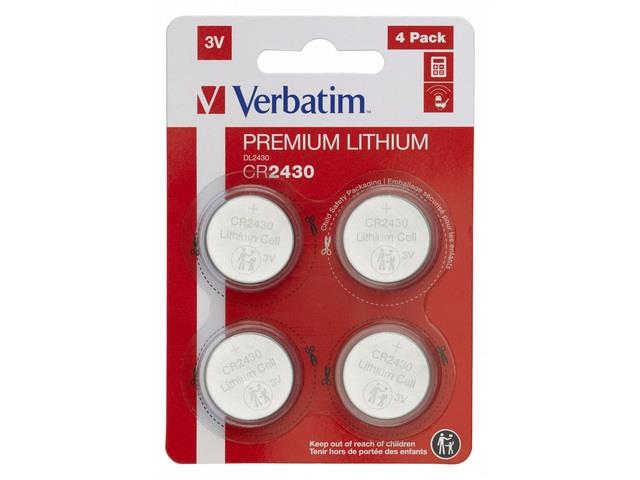 Bateria CR2430  4 szt.  Verbatim