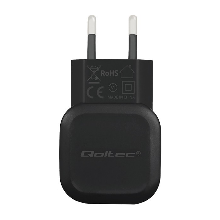 Ładowarka Sieciowa USB 5V 2.4A + kabel USB Type-C Qoltec - obrazek 3