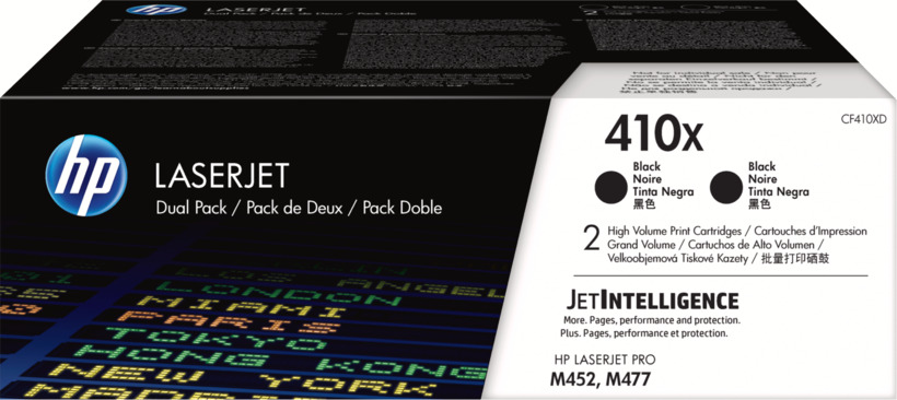Tonery HP 410X CF410XD Black 2x6500 str.