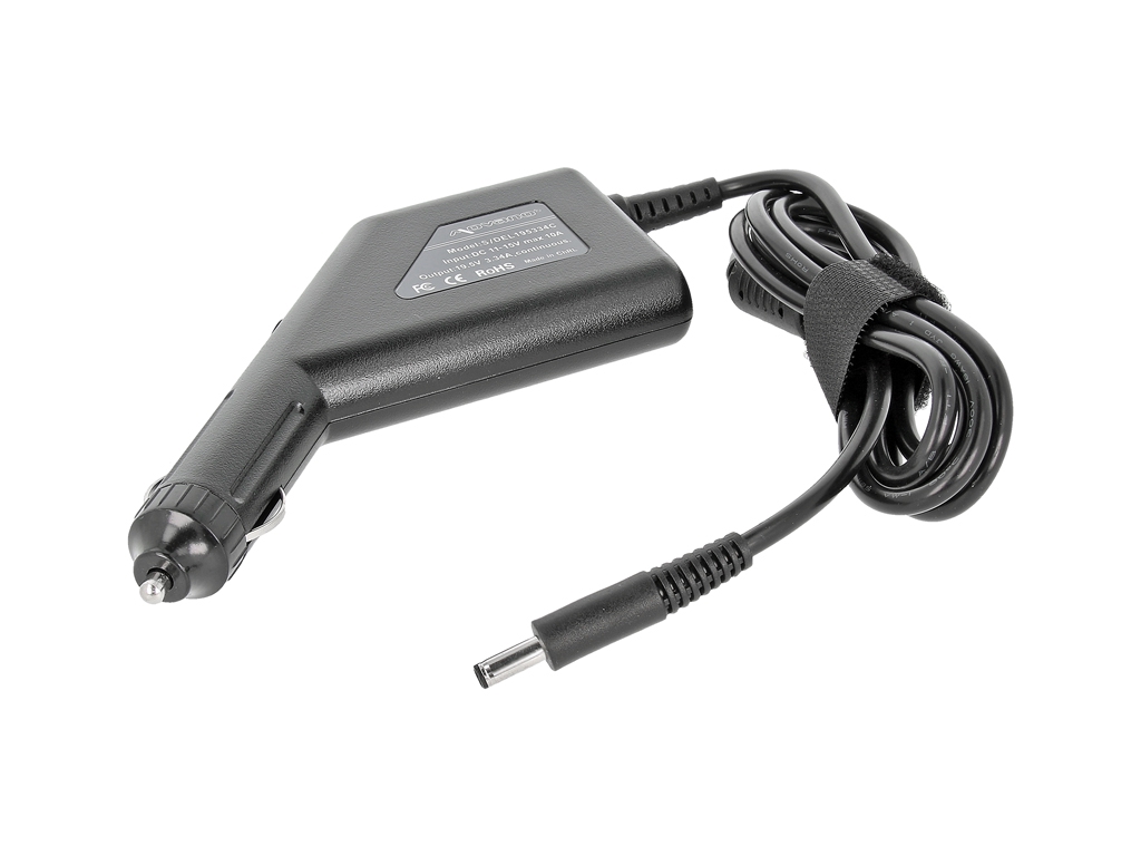 Zasilacz samochodowy do laptopa Dell 19.5V 65W 4,5x3,0mm