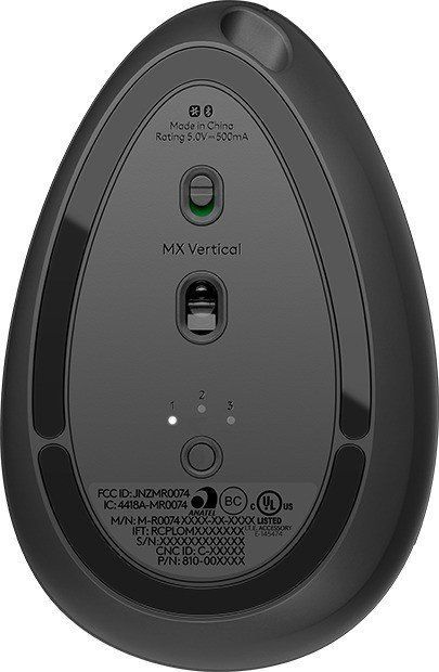 Mysz bezprzewodowa Logitech MX Vertical Ergonomic Graphite - obrazek 5