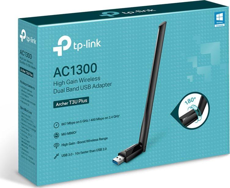 Bezprzewodowa karta sieciowa USB Wi-Fi AC1300 802.11ac TP-Link Archer T3U PLUS - obrazek 2
